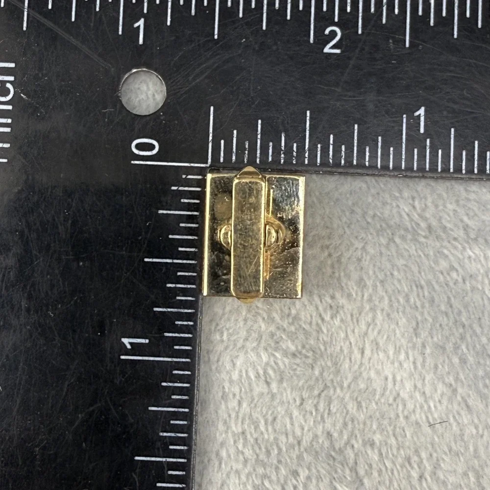 Vintage Anson Cufflinks Gold Tone Enamel Masonic Shriners Scimitar Crescent